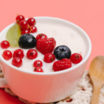 greek yogurt and grapes